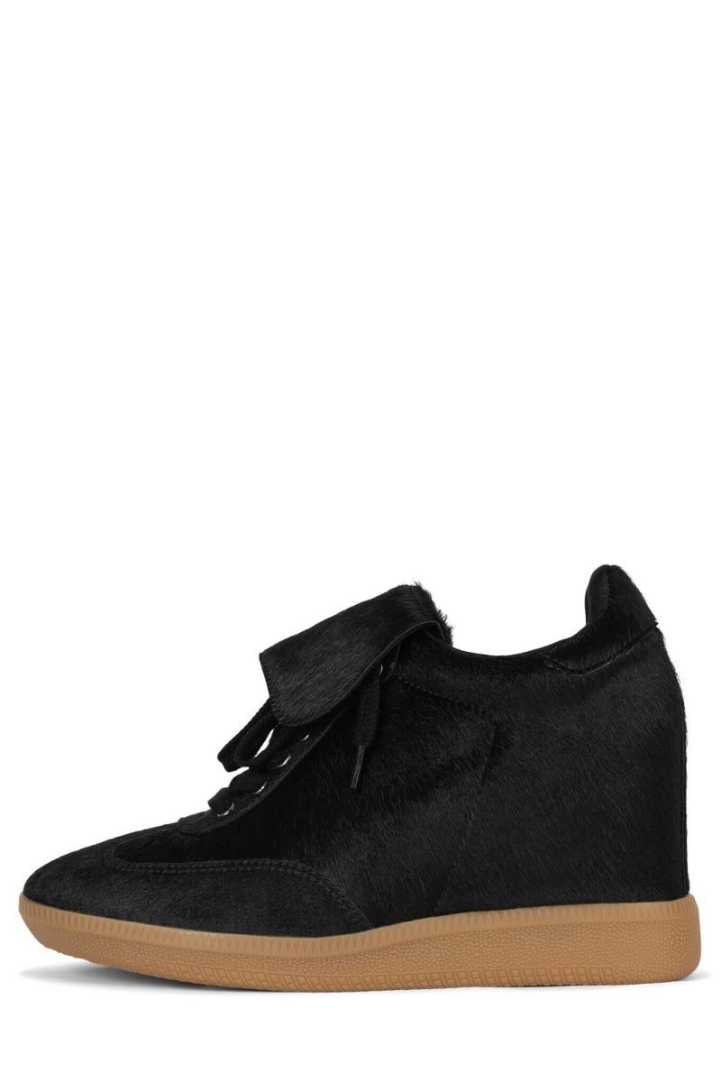 2000-L8-F Jeffrey Campbell Wedge Sneaker DV Black