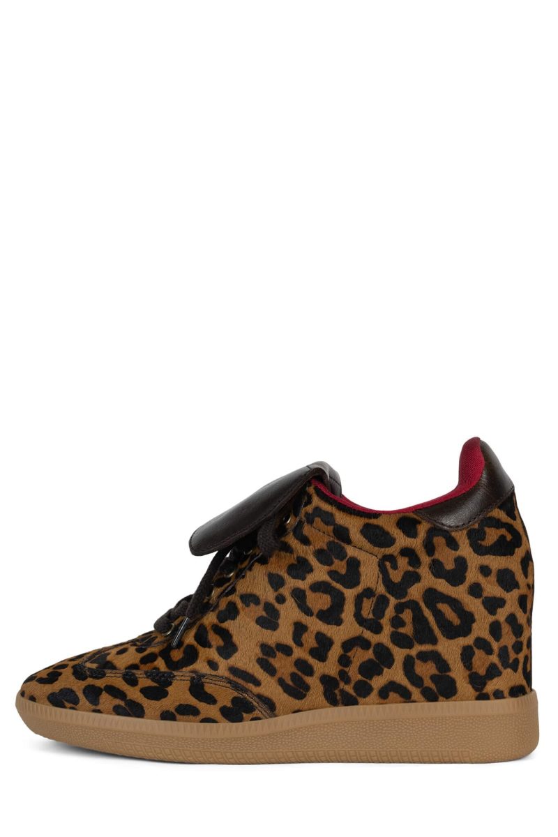 2000-L8-F Jeffrey Campbell Wedge Sneaker Cheetah