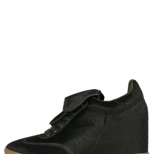 2000-L8-F Jeffrey Campbell Wedge Sneaker Dark Olive