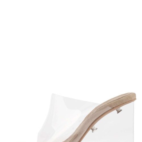 ACETATE Jeffrey Campbell Wedged Sandals Clear