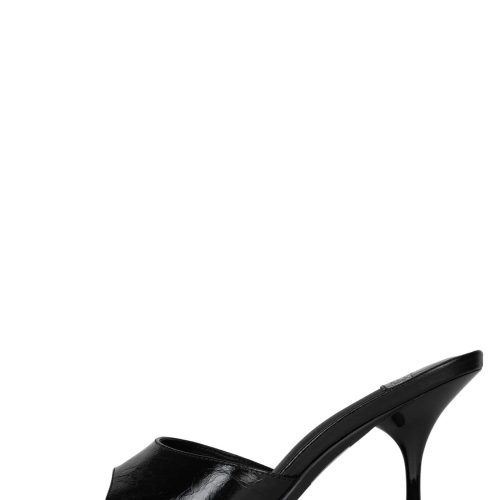 AGENT Jeffrey Campbell Heeled Sandal Black Crinkle 