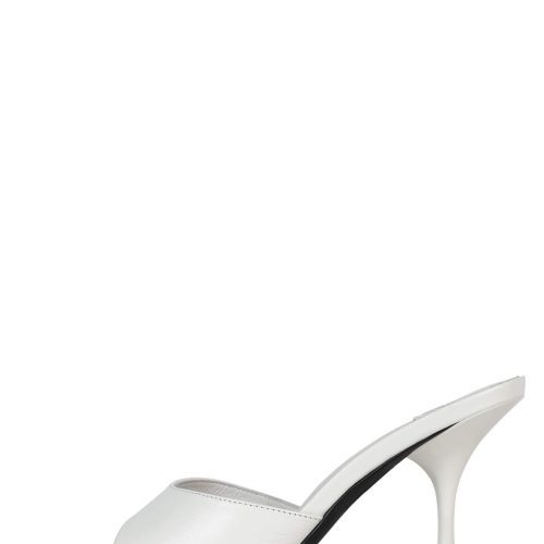 AGENT Jeffrey Campbell Heeled Sandal White Crinkle 