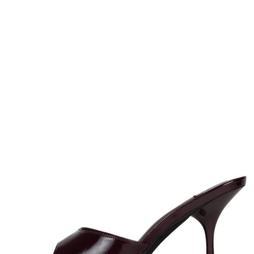 AGENT Jeffrey Campbell Heeled Sandal Wine Crinkle Patent