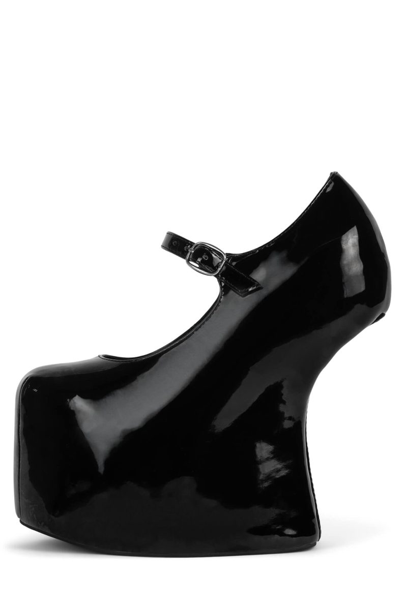 APRES-12 Jeffrey Campbell Platform Black Patent