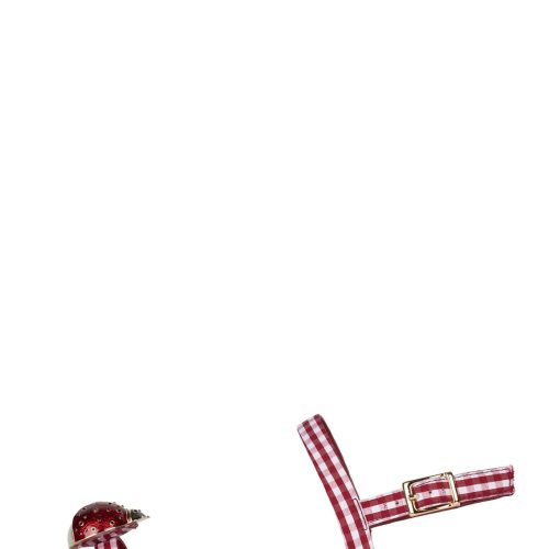 BEEANCA Jeffrey Campbell Sandals Red White Gingham Combo