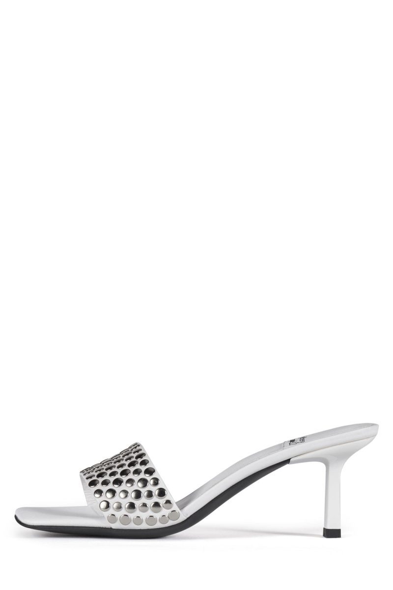 CAPTURE-NT Heeled Sandal YYH White Silver 6