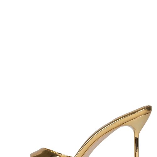 CE-SOIRE Jeffrey Campbell Stiletto Sandal Gold Mirror