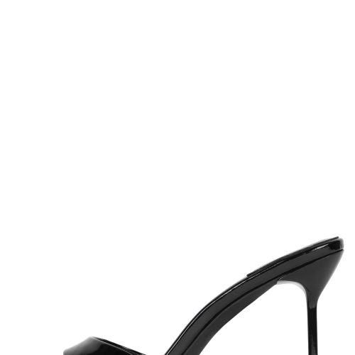 CE-SOIRE Jeffrey Campbell Stiletto Sandal Black Patent