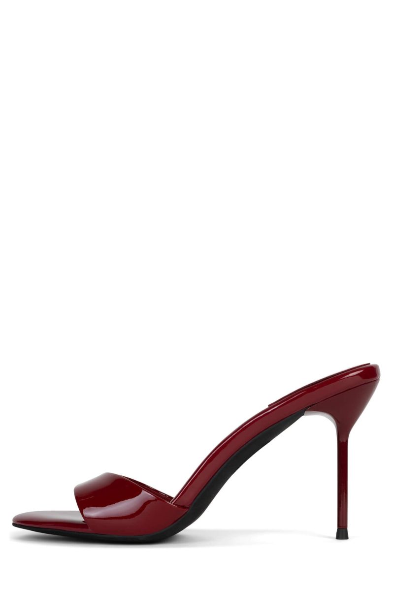 CE-SOIRE Jeffrey Campbell Stiletto Sandal Red Patent