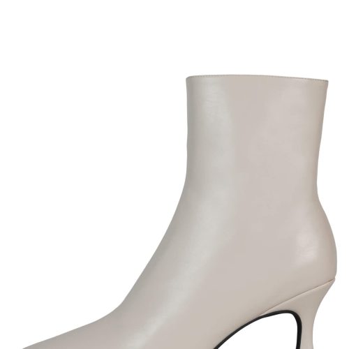 CHEKMATE-L Jeffrey Campbell Sock Boot Ivory