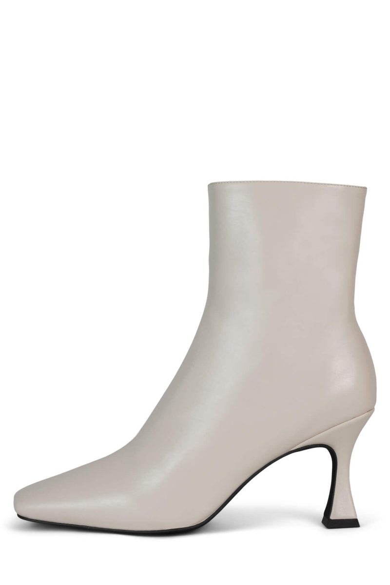 CHEKMATE-L Jeffrey Campbell Sock Boot Ivory