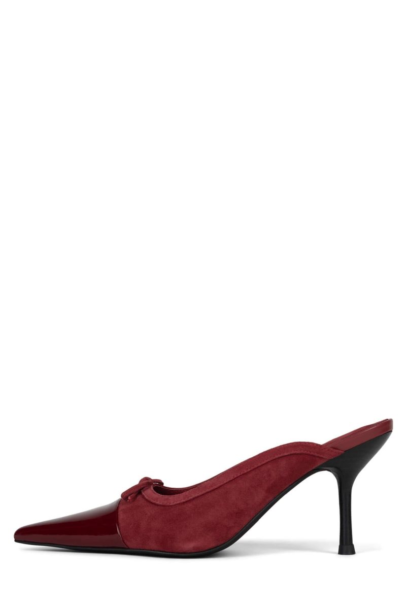 CHOPINE-2 Heeled Mule ST Red Combo 6