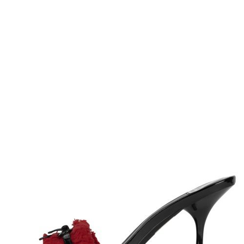 CINNAMON Jeffey Campbell Stiletto Sandal Black Patent Red