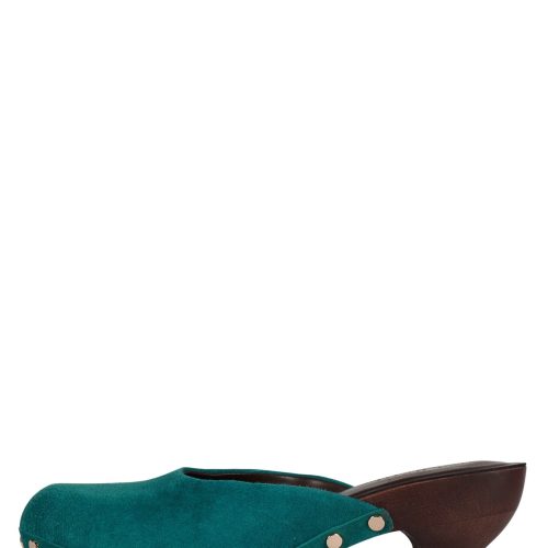 CLOGUETTE Heeled Mule DV Turquoise Suede 6 