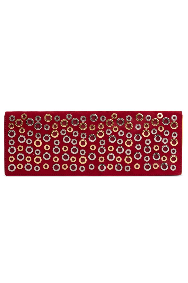 CLUTCH-HL Clutch YYH Red Suede Multi One Size