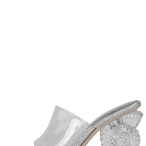 CONCH Jeffrey Campbell Heeled Sandal Silver Clear