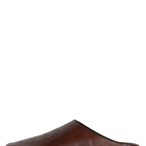 CONTENT Jeffrey Campbell Flat Mule Brown Croco