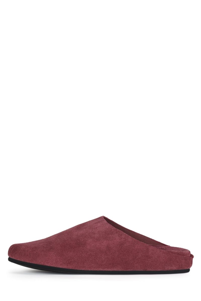 CONTENT Flat Mule YYH Wine Suede 6