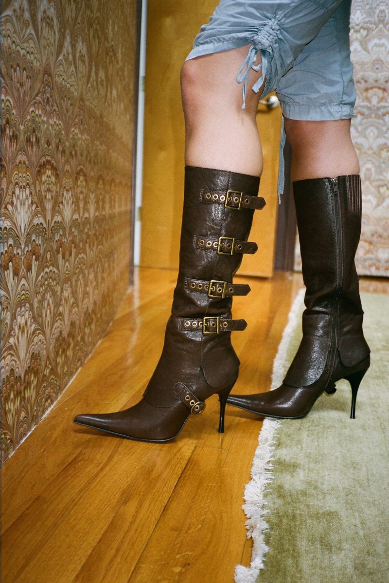 corseted knee high boot yyh 393864