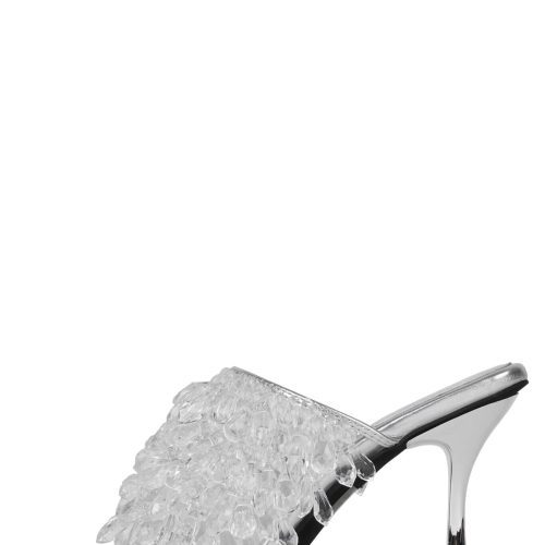 CRYSTLZ Jeffrey Campbell Sandals with heels Silver Clear