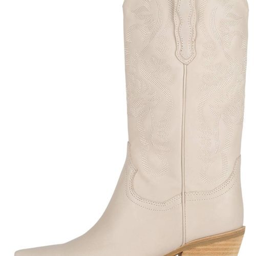 DAGGET Mid-Calf Boot ST Ice Natural Stack 6.5 