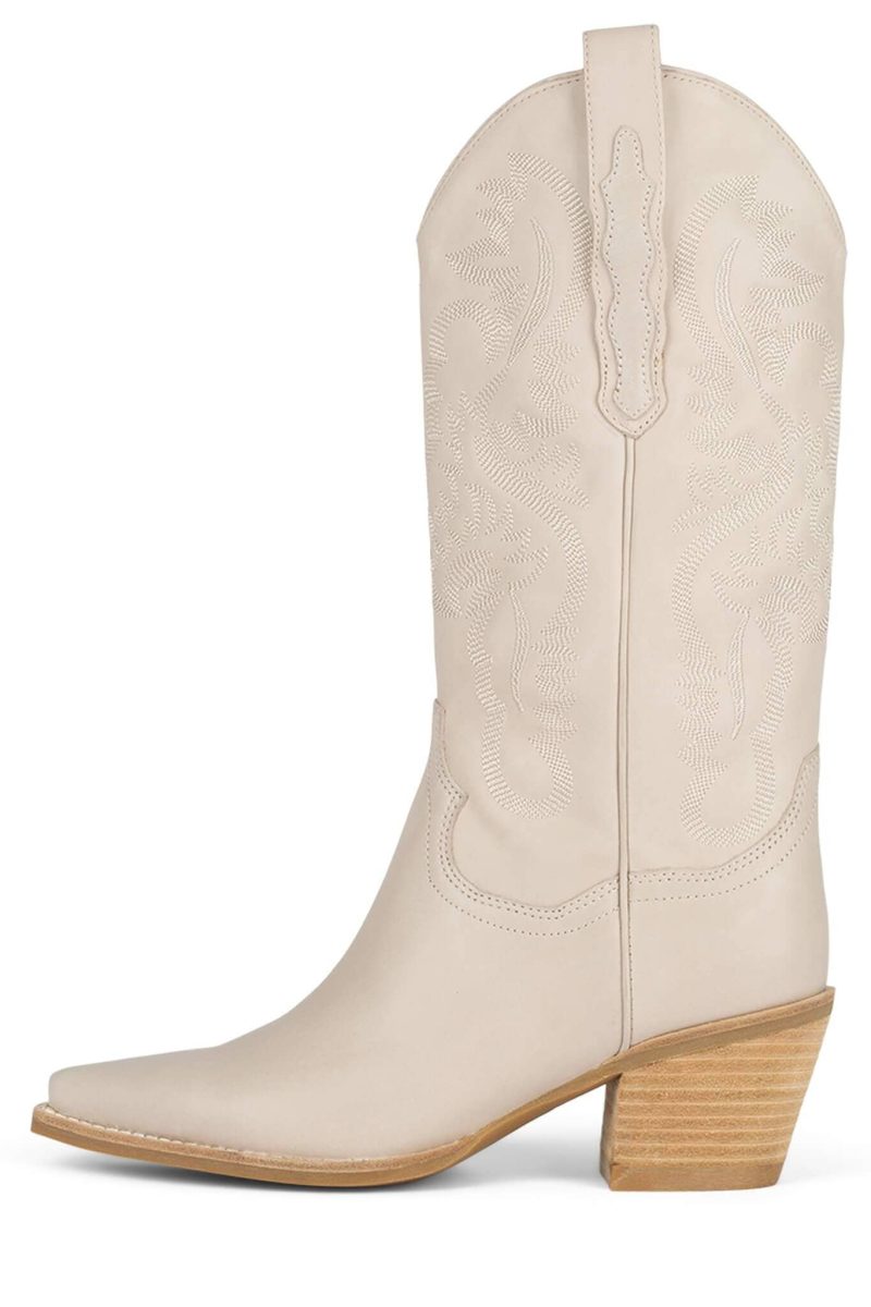 DAGGET Mid-Calf Boot ST Ice Natural Stack 6.5