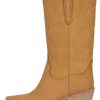 DAGGET Jeffrey Campbell Heeled Boot Tan Nubuck