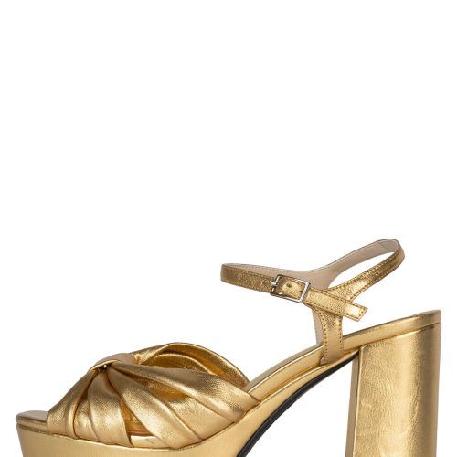 DALIDA Jeffrey Campbell Platform Sandals Gold