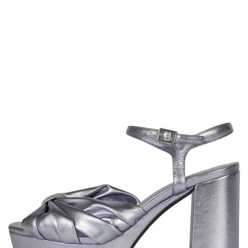 DALIDA Jeffrey Campbell Platform Sandals Light Blue Metallic