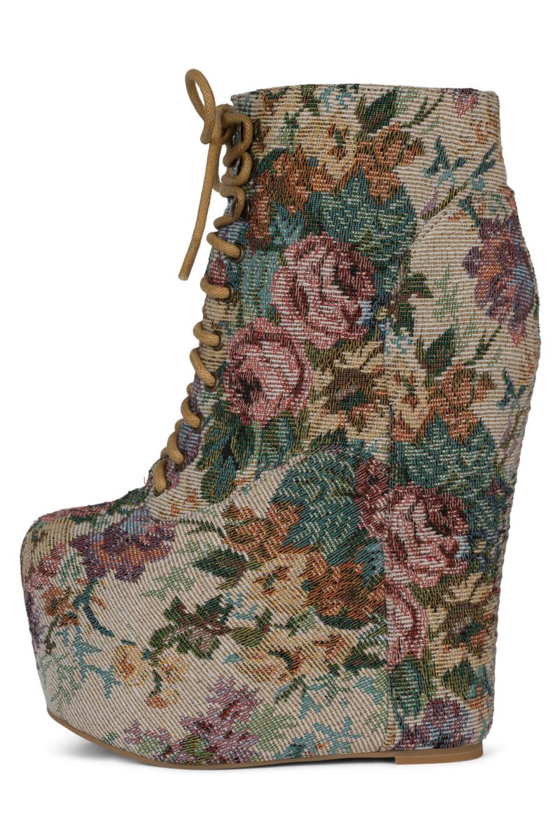 DAMSEL HS Natural Floral Tapestry 6