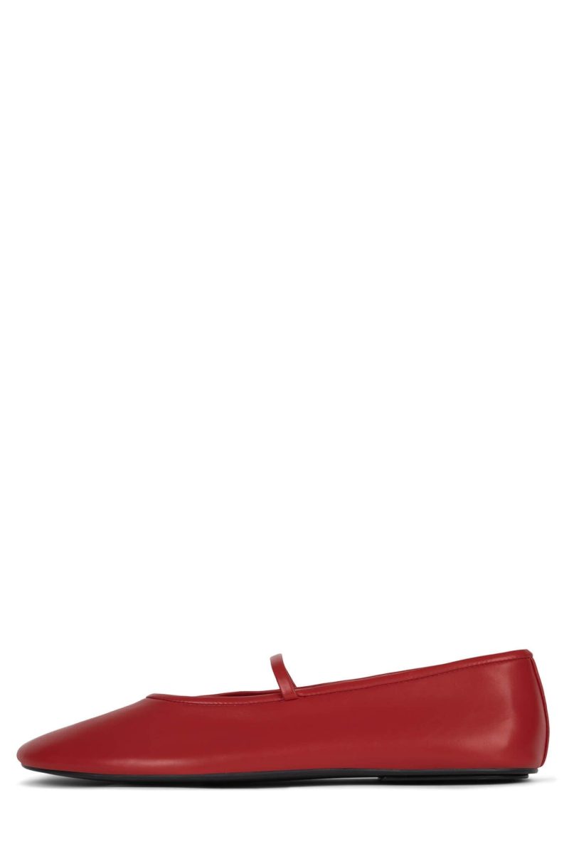 DANCERINA Jeffrey Campbell Ballet Flats Red