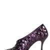 ENCAGED-H Jeffrey Campbell Stiletto Pump Purple Metallic