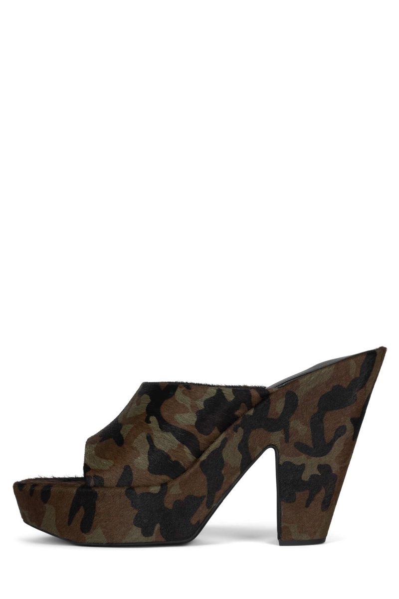 ENRICHED-F Platform Sandal YYH Khaki Black Camo 6