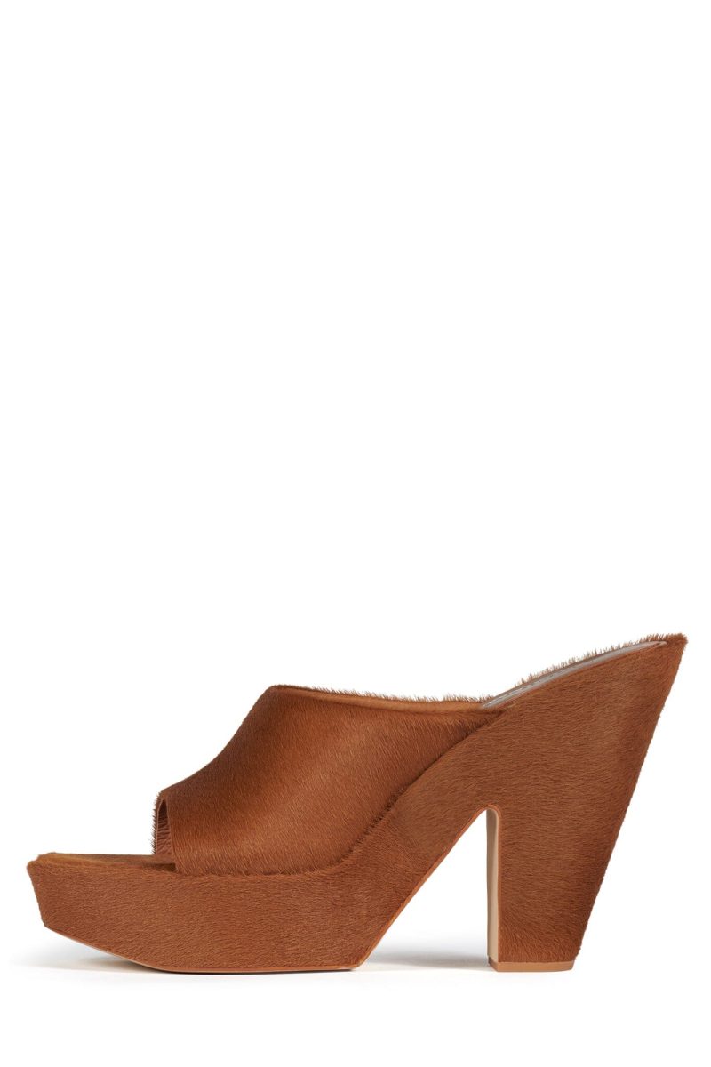 ENRICHED-F Platform Sandal YYH Light Caramel 6