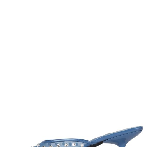 ENSUE-MSJ Jeffrey Campbell Mules Blue Clear