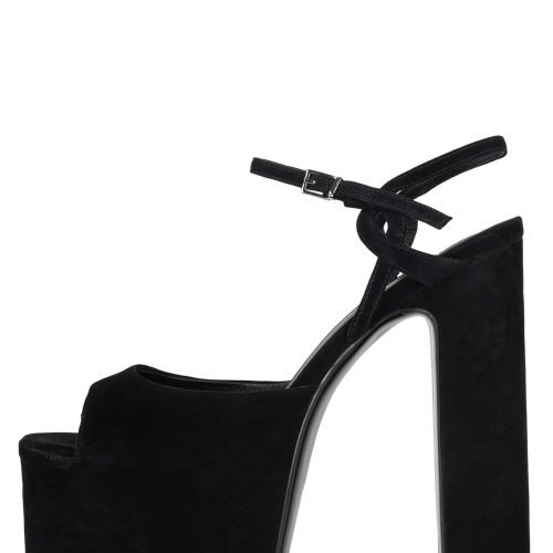 EVER-LAST Jeffrey Campbell Platform Sandal Black Suede