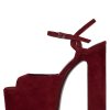 EVER-LAST Jeffrey Campbell Platform Sandal Wine Suede