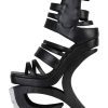 EXEMPT Jeffrey Campbell Platform Sandals Black White