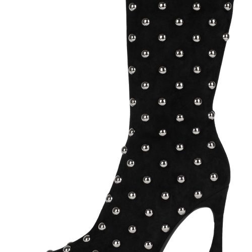 FANCY-U ST Black Suede Silver 6