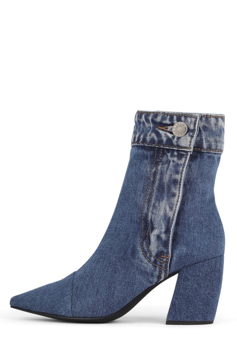 FINITE-JN Heeled Boot ST Blue Denim 6