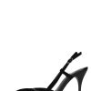 FRINGED Jeffrey Campbell Slingback Pump Black Suede