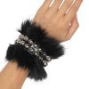 FURWUT-CUF Jeffrey Campbell Studded Bracelet Black Silver