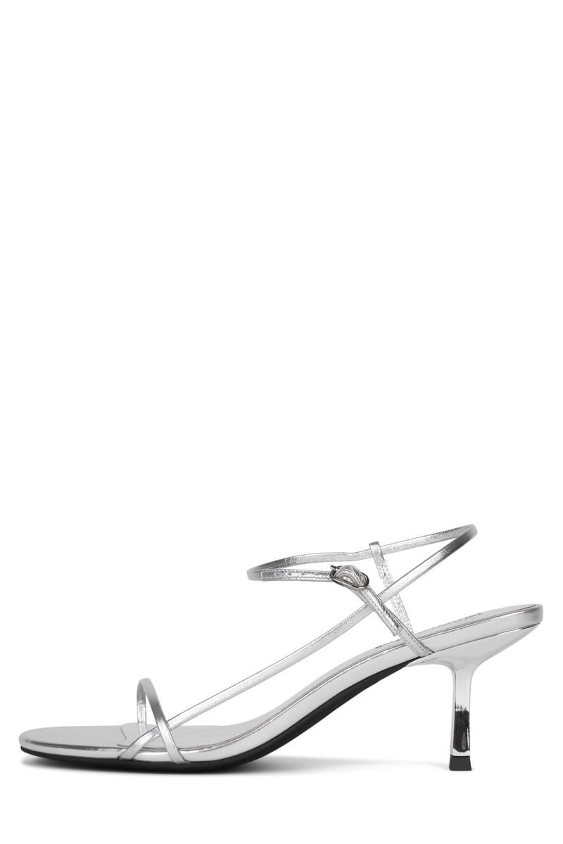 GALLERY Jeffrey Campbell Heeled Sandal Silver