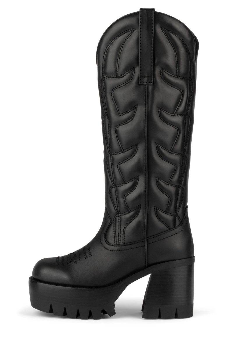 HONKY-TONK Knee-High Boot Jeffrey Campbell Black 6