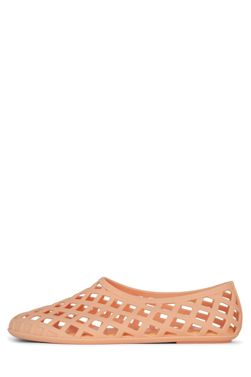 JELLZ Jeffrey Campbell Flats Apricot