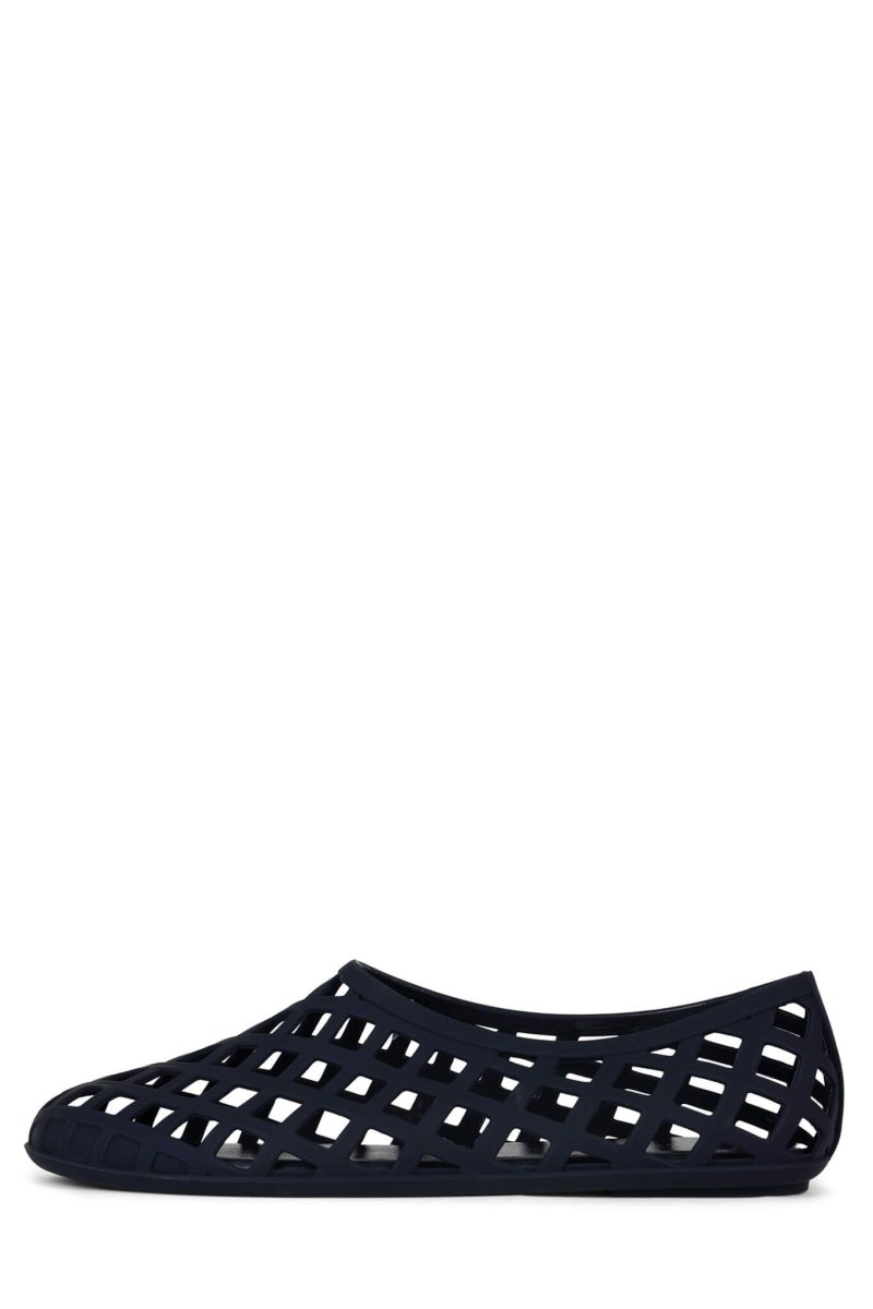 JELLZ Flat Jeffrey Campbell Navy Matte 6