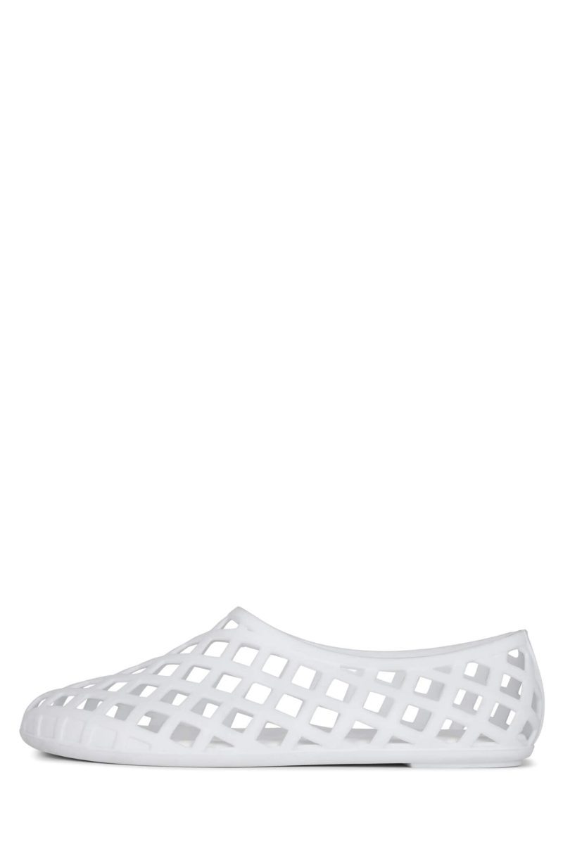 JELLZ Jeffrey Campbell Flats White Matte