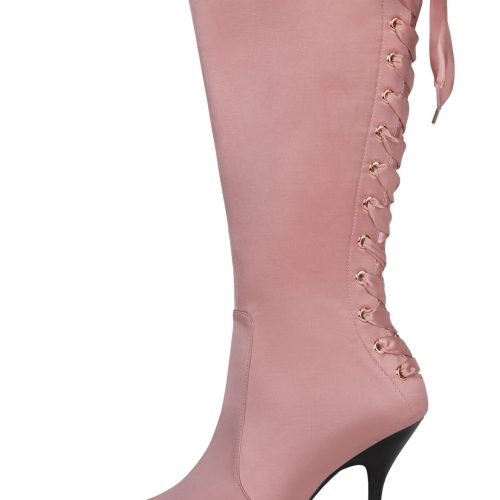 LEGGY Knee-High Boot DV Pink Satin 6 