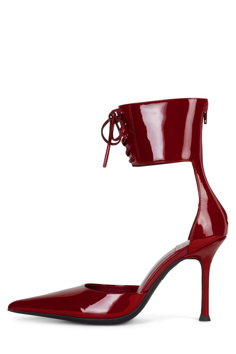 LIORA Jeffrey Campbell Stilettos Cherry Red Patent