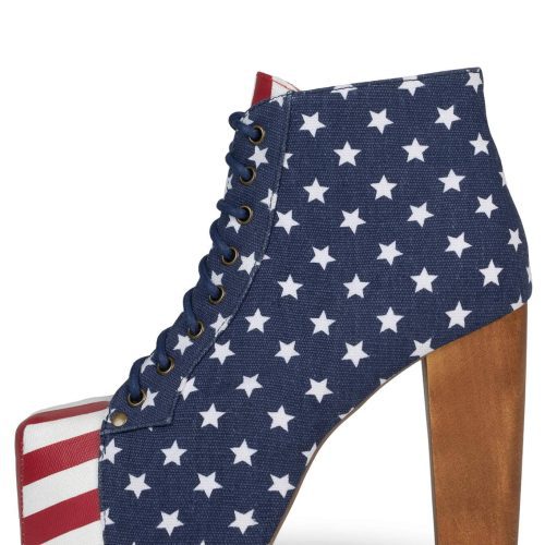 LITA-FAB Platform Boot HS Stars and Stripes 5 